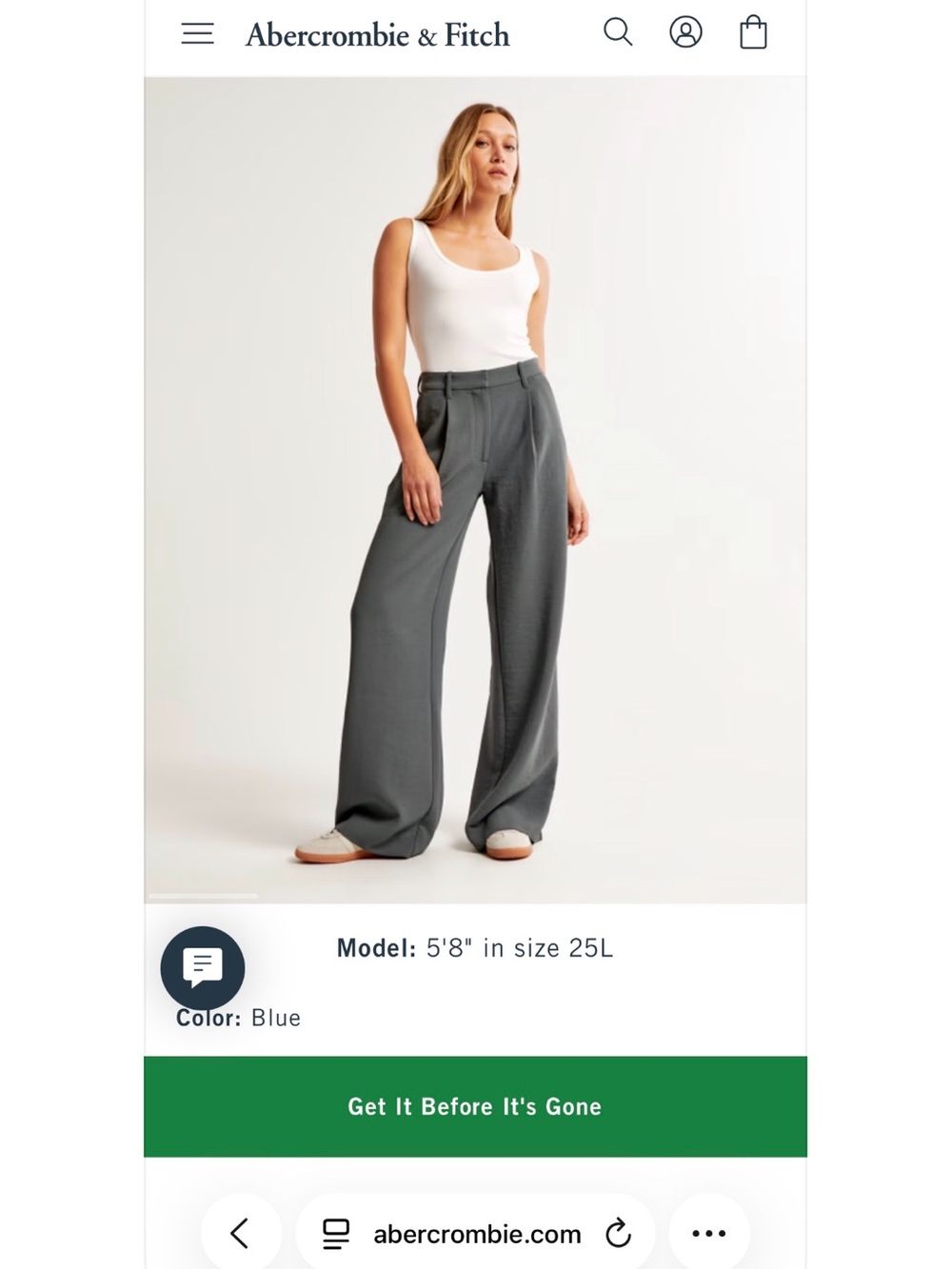 Women's
A&F Harper Tailored Premium Crepe Pant